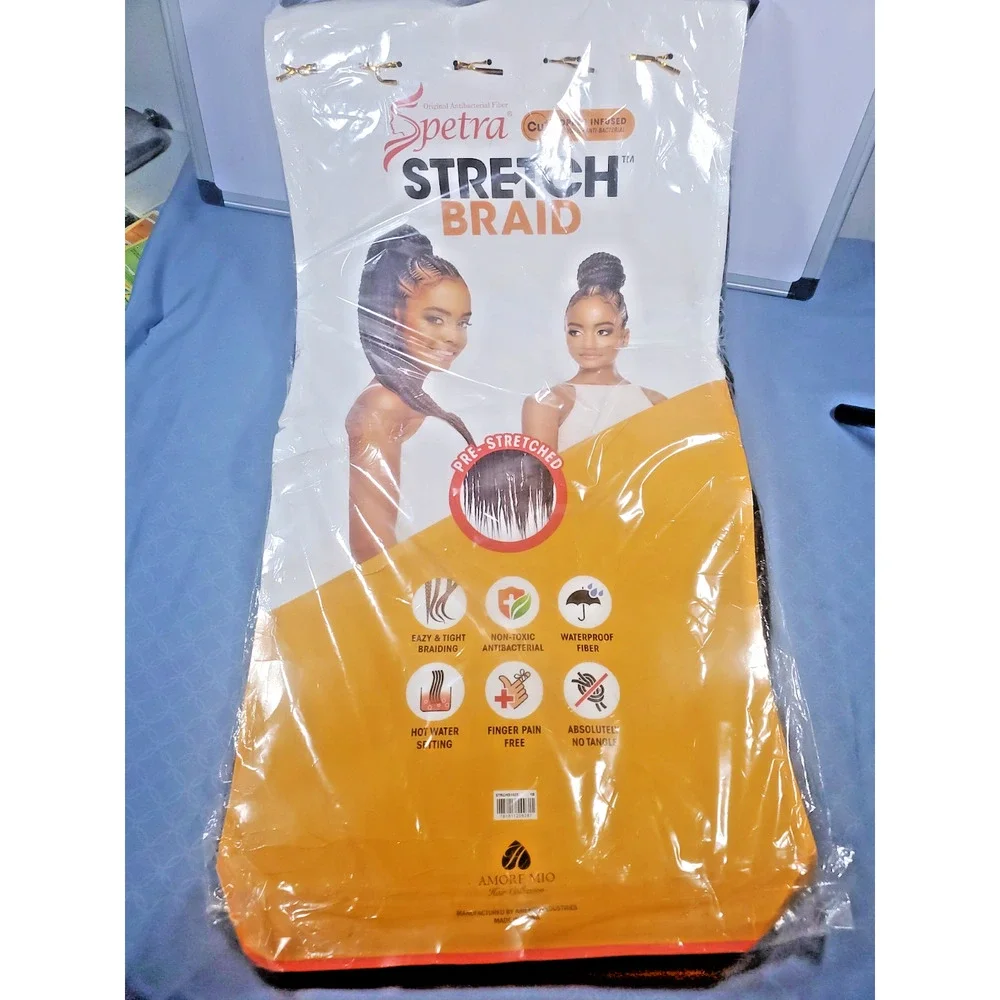 Amore Mio Spetra Stretch Braid Pre-Stretched Braiding Hair Color NEW Lot 2